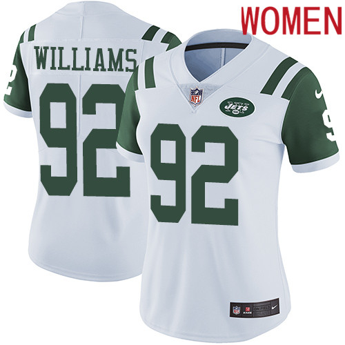 2019 Women New York Jets 92 Williams White Nike Vapor Untouchable Limited NFL Jersey